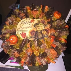 Fall Deco Mesh Wreath